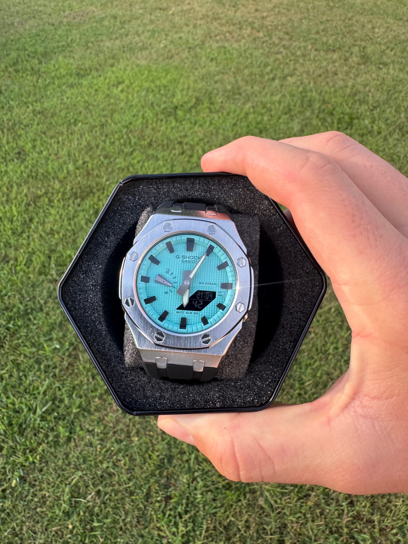 G-Shock x AP x Swatch — ice blue steel